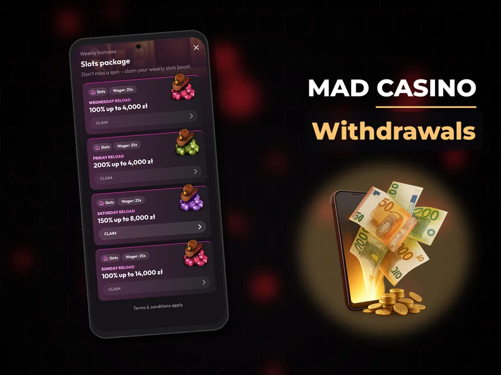 mad casino - Withdrawals