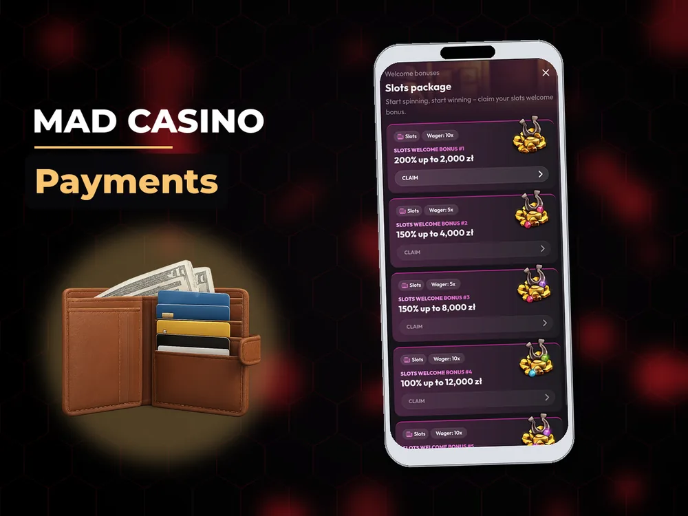 mad casino - Payments