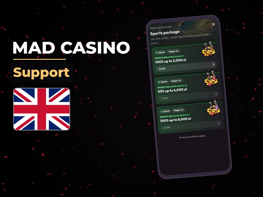 mad casino - Support