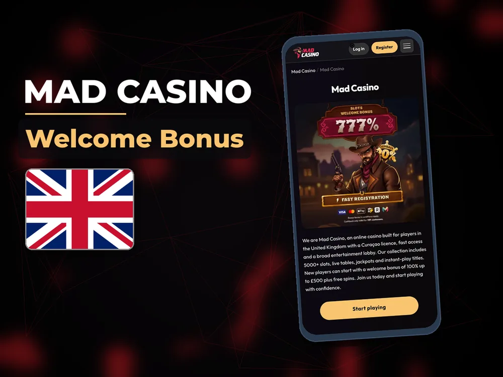 mad casino - Welcome Bonus