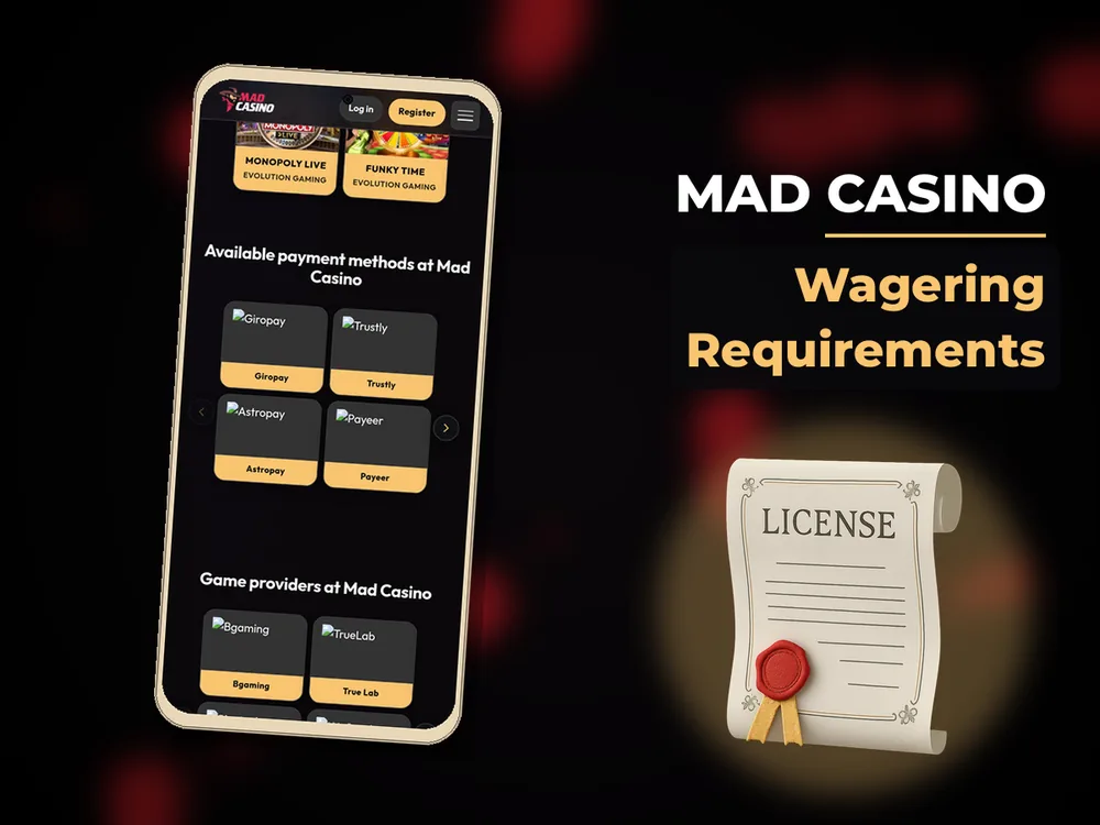 mad casino - Wagering Requirements