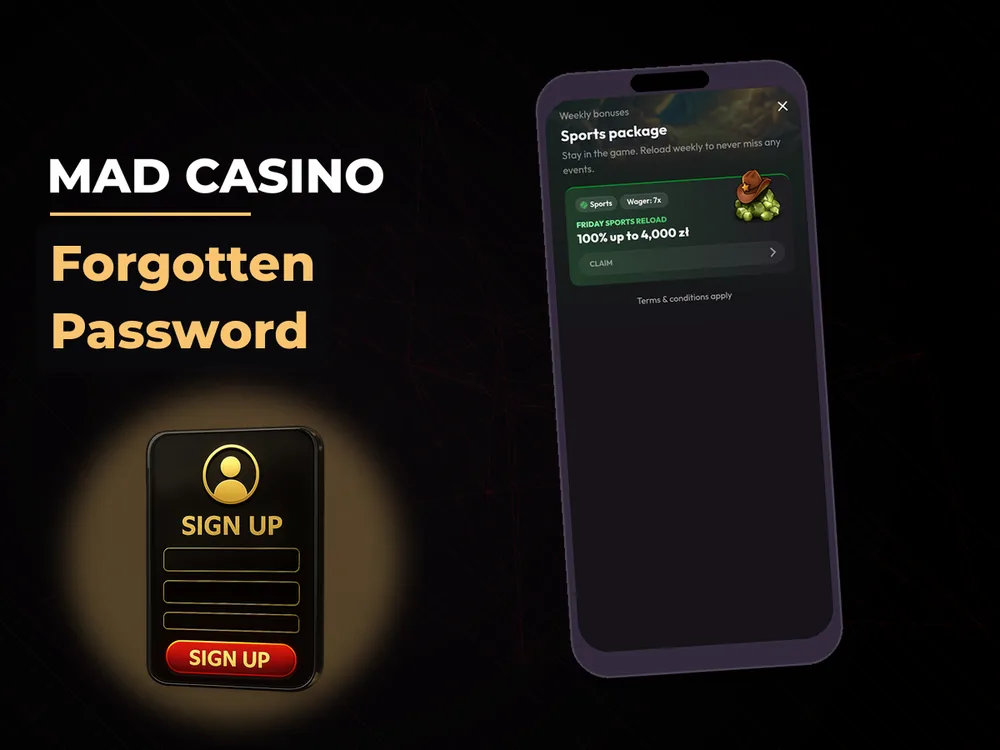 mad casino - Forgotten Password