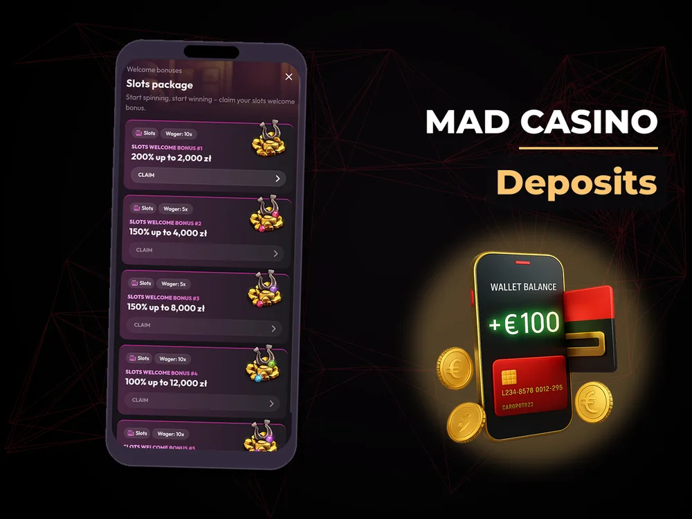 mad casino - Deposits