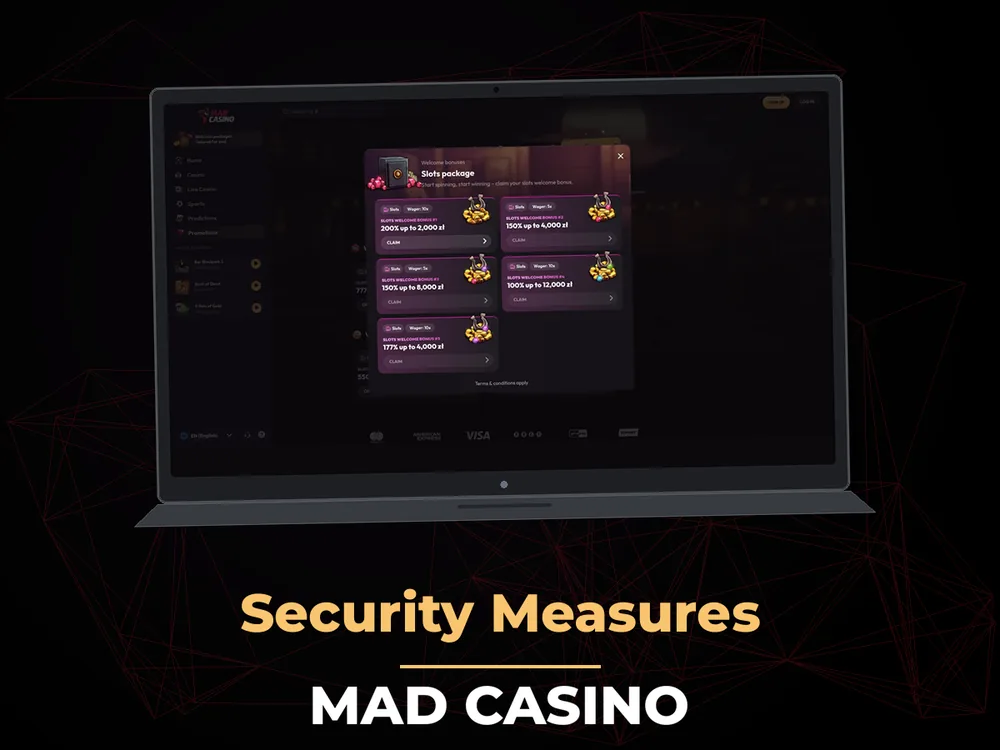 mad casino - Security Measures